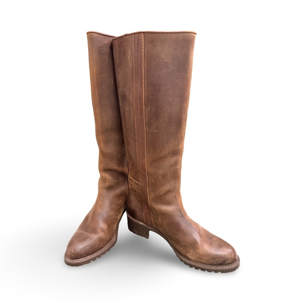 Cartujano De Espana Tall Leather Brown Riding Boots Size 38 - Picture 6 of 8